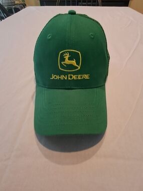 John Deere Green Logo Mesh-Back Cap